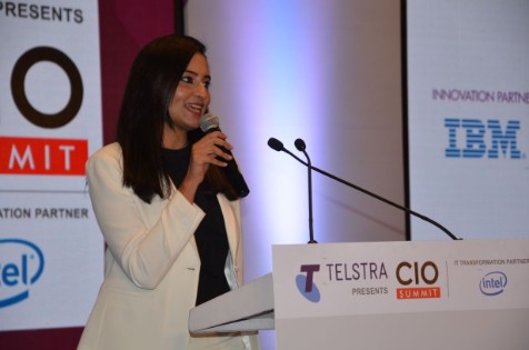 Best Female Emcee in Delhi/Gurgaon hosting CIO Summit, IDC India, JW Marriott, Jaipur